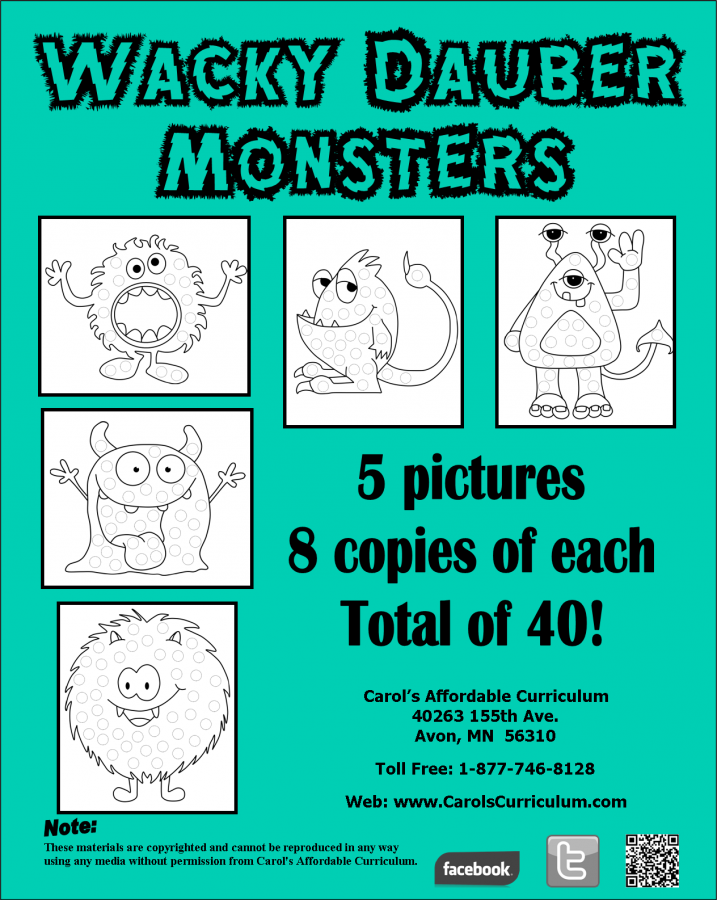 Wacky Monsters Dauber